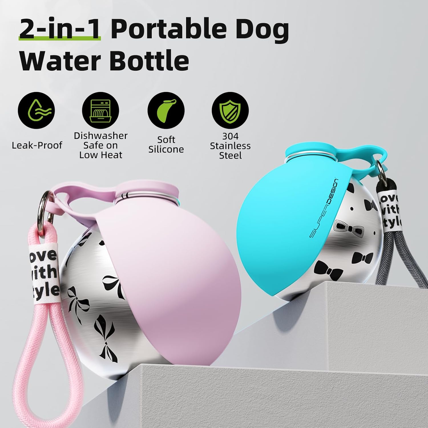 Portable Dog Water Bottle for Travel & Walks | PetHug